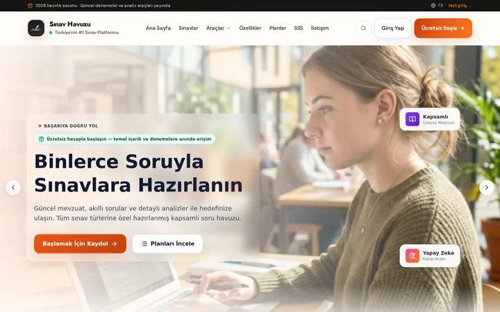 Sınav Havuzu ekran görüntüsü